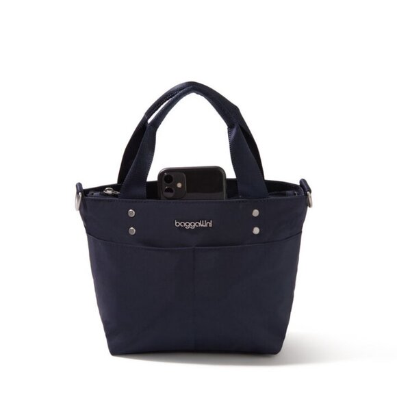 Baggallini Mini Carryall Tote, French Navy - NEW - Picture 12 of 14